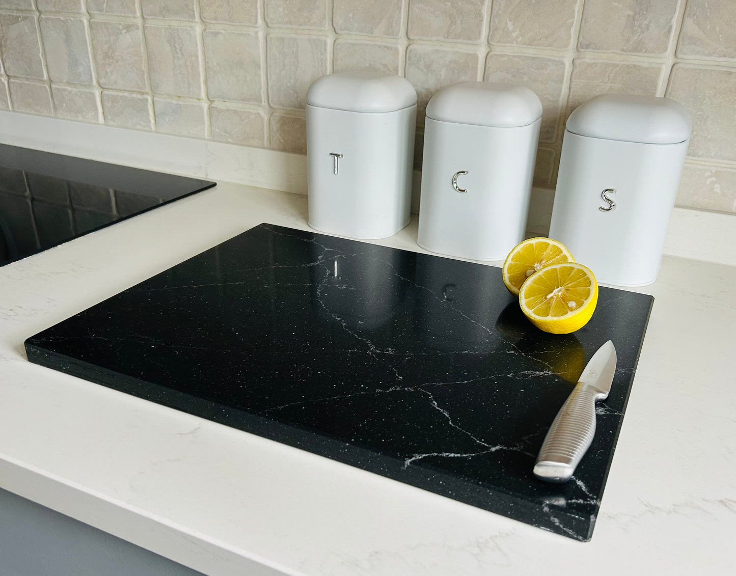 Unique Portoro Quartz Stone Chopping Board