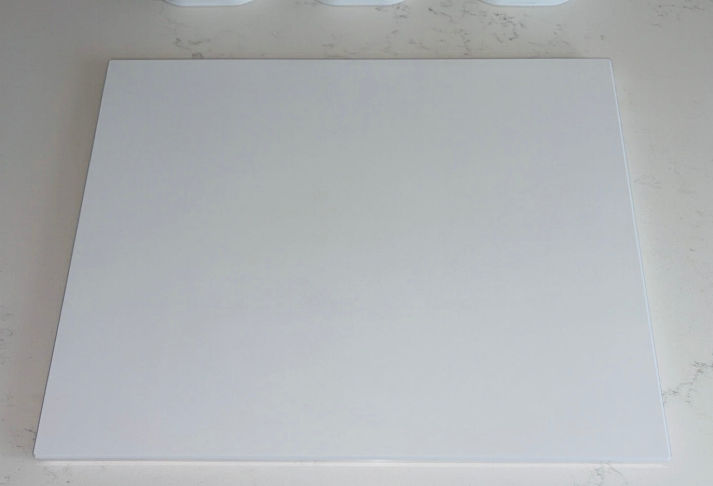 Pure White Quartz Stone Chopping Board