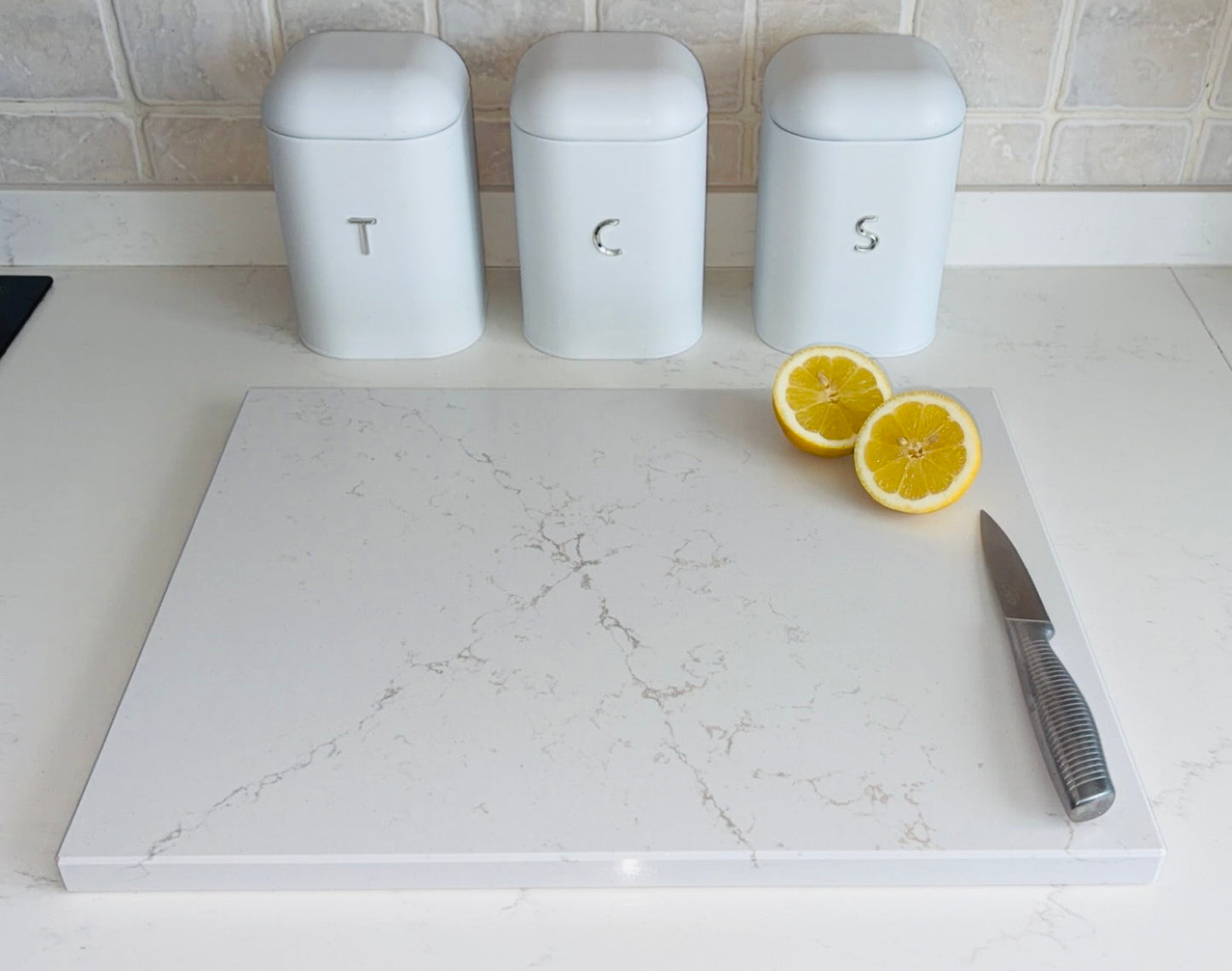 Siberian Frost Quartz Stone Chopping Board