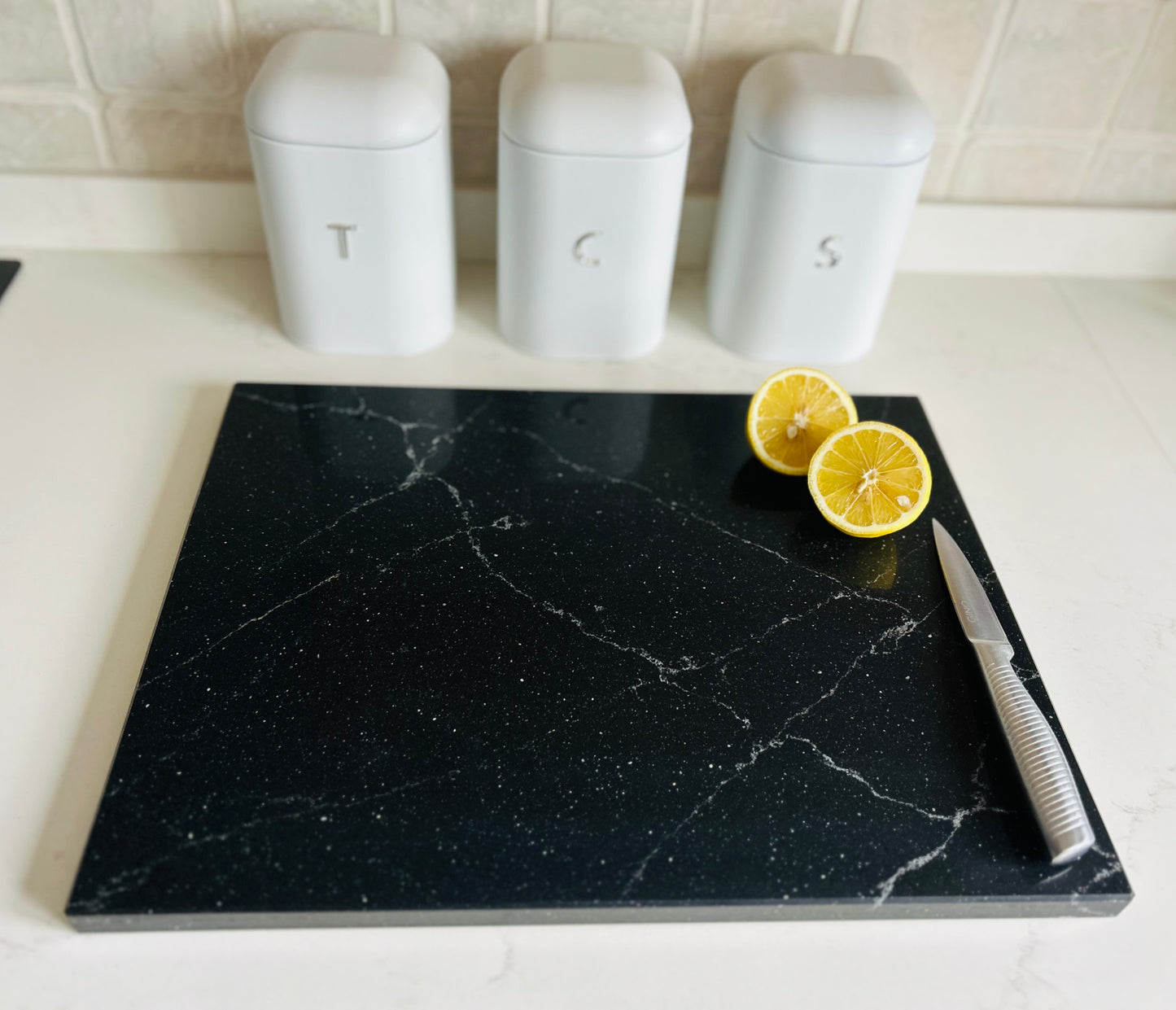 Unique Portoro Quartz Stone Chopping Board