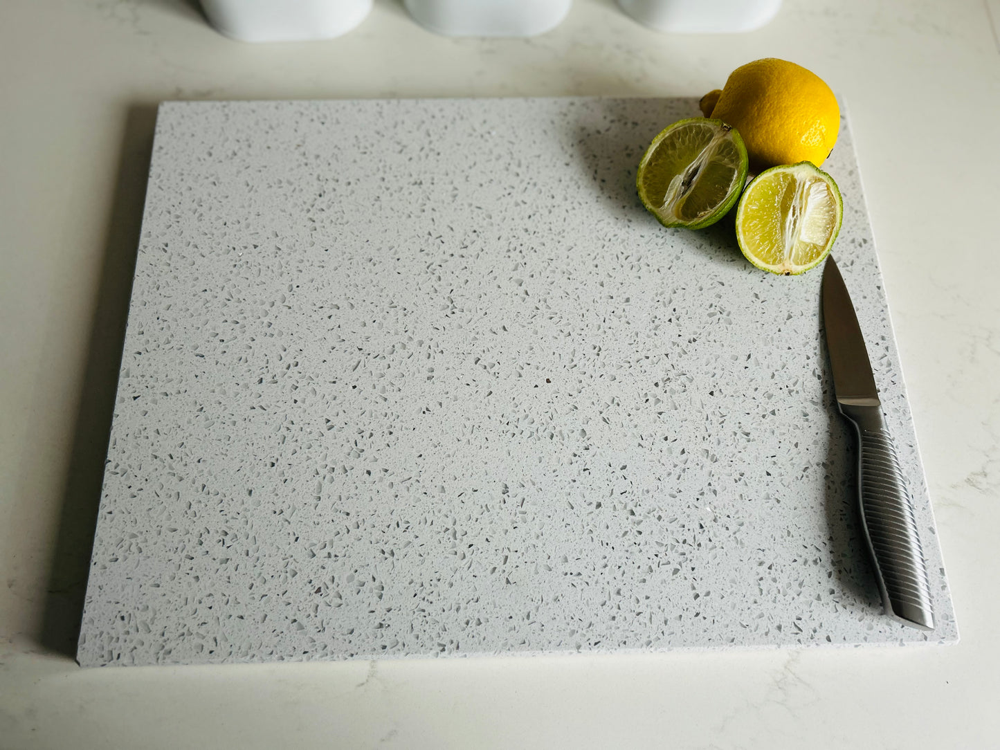 White Mirror Quartz Stone Chopping Board