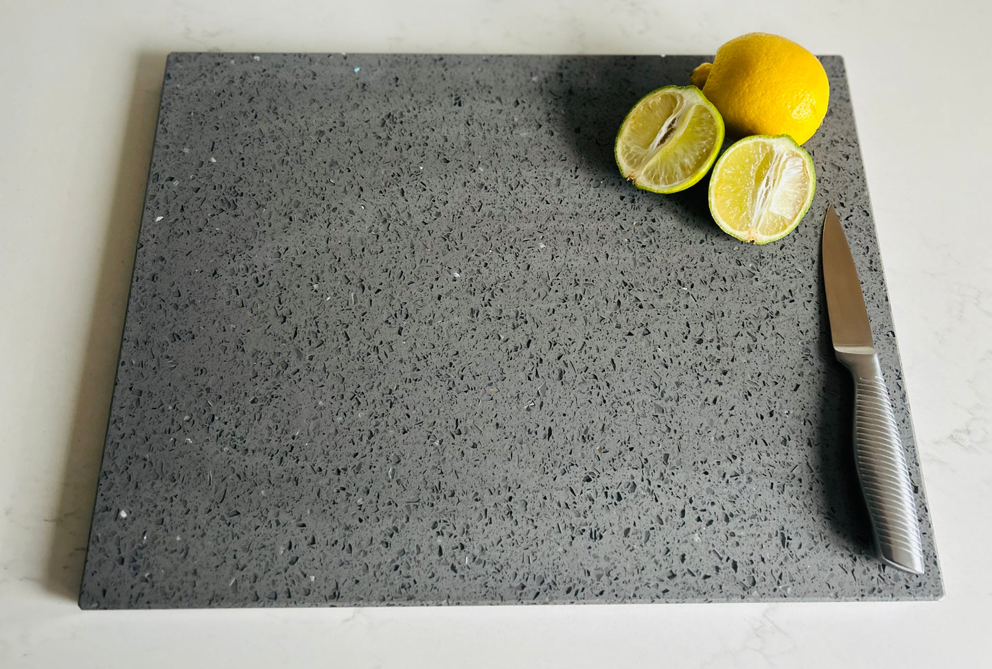 Grey Mirror Quartz Stone Chopping Board