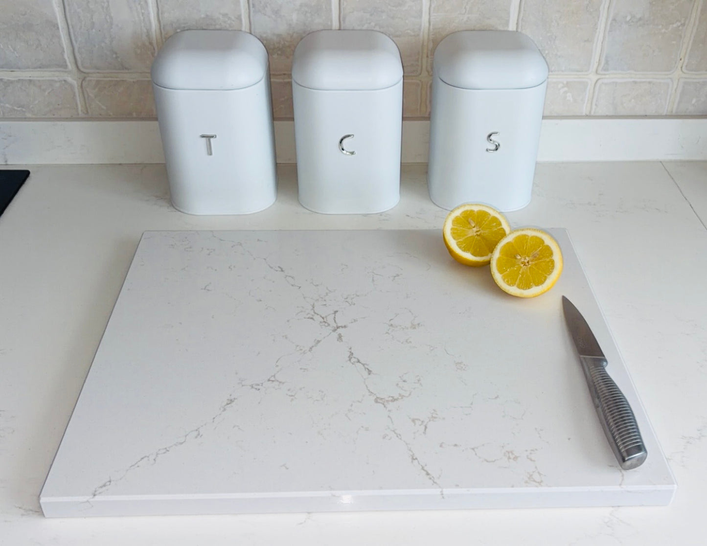 Siberian Frost Quartz Stone Chopping Board