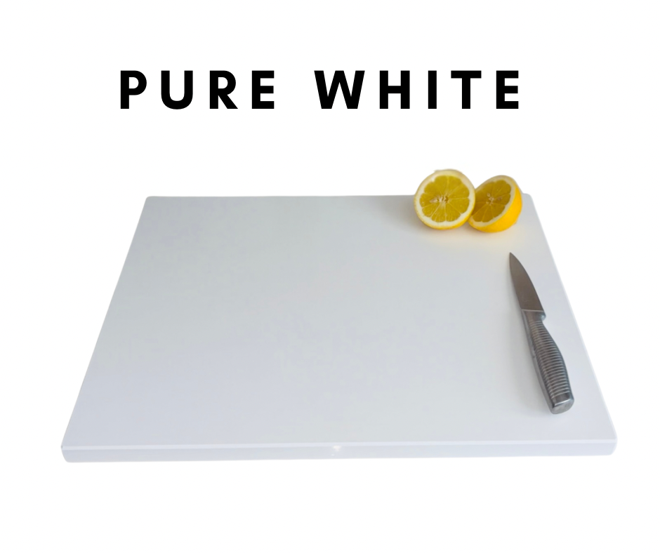 Pure White Quartz Stone Chopping Board