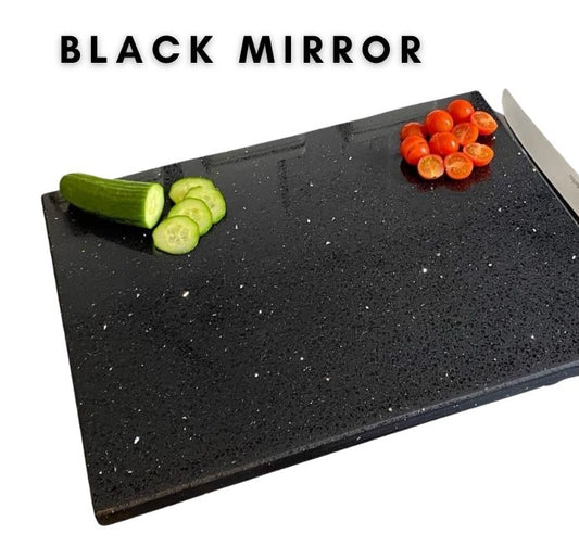 Black Mirror Quartz Stone Chopping Board