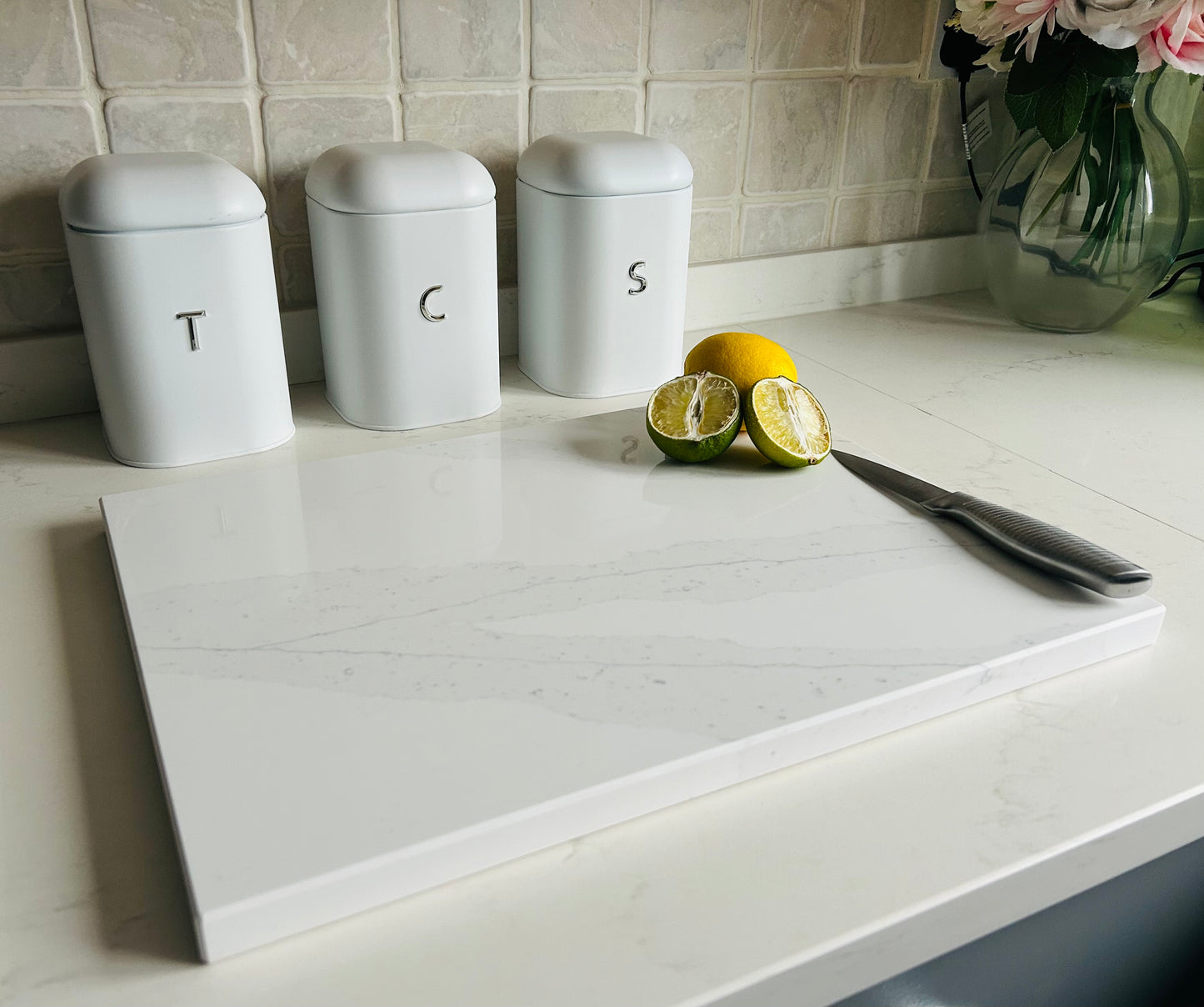 Calacatta Grey Quartz Stone Chopping Board