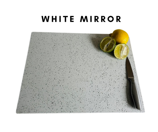 White Mirror Quartz Stone Chopping Board