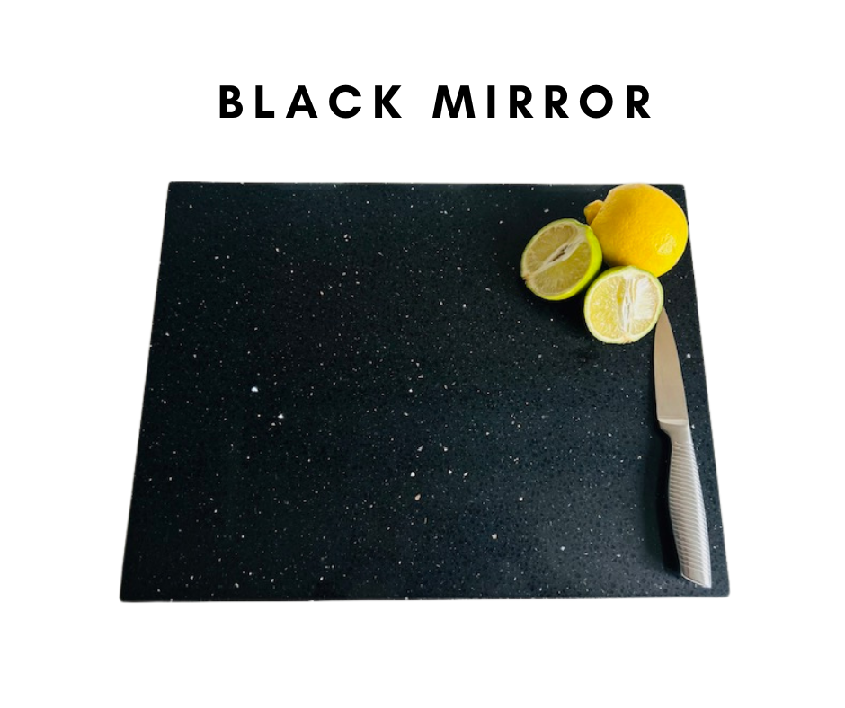 Black Mirror Quartz Stone Chopping Board